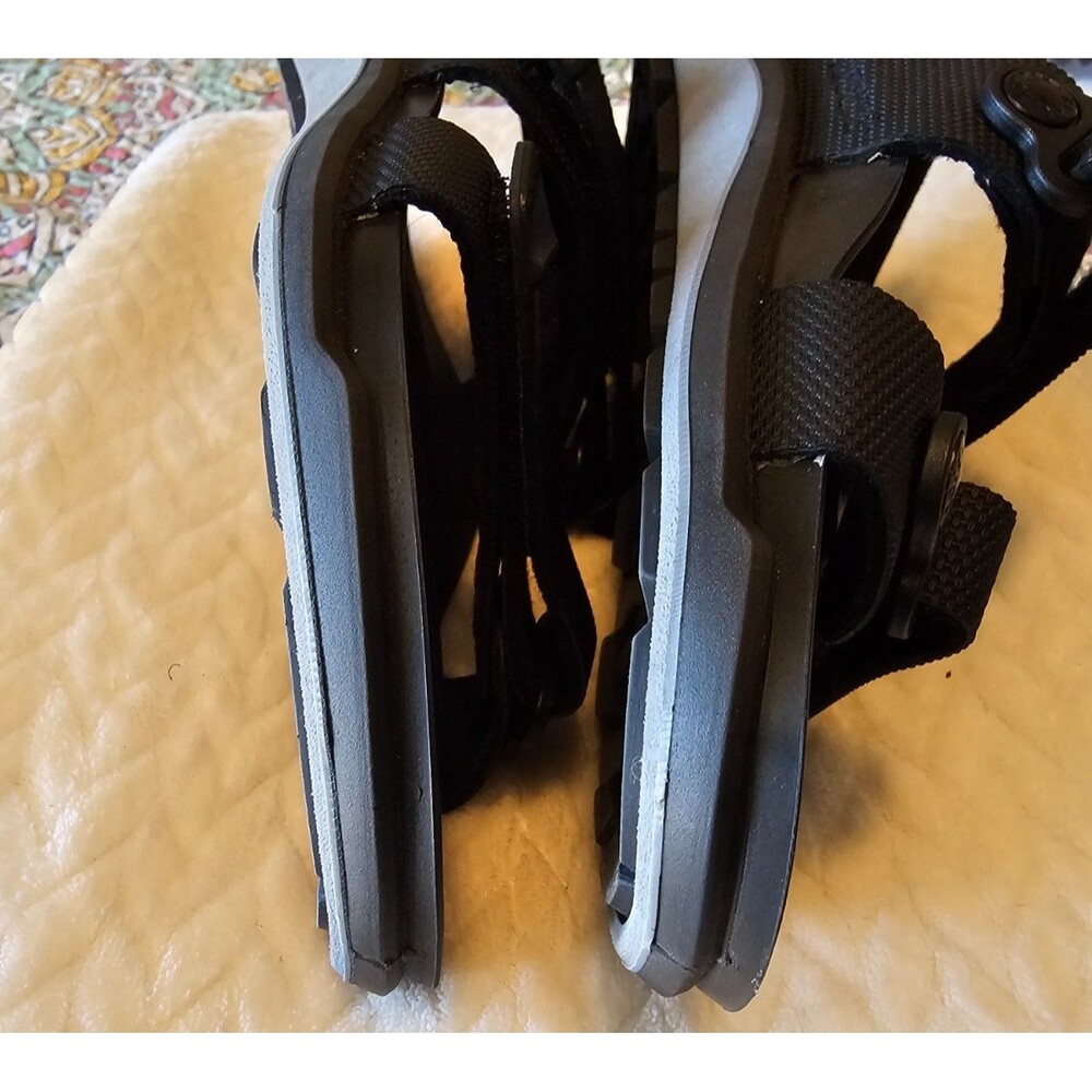 Birkenstock Kalahari Womens Size 38 Birko-Flor Futura Black Hook & Loop Sandal - Picture 6 of 7
